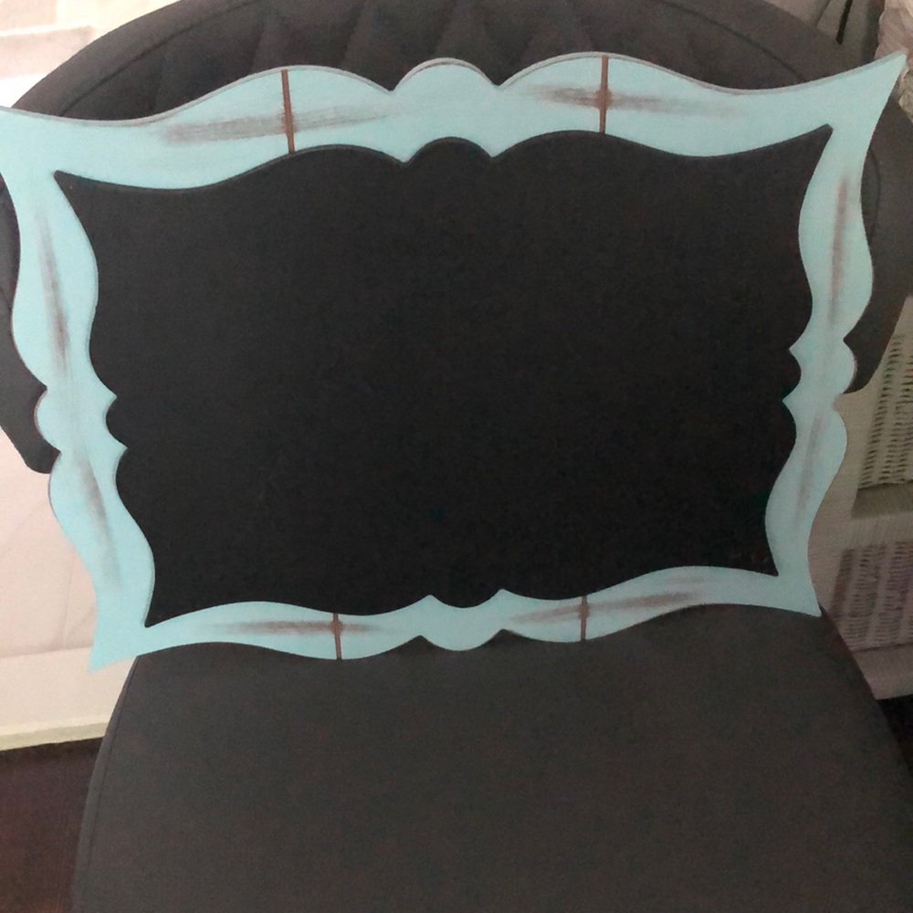 Hanging Distressed Chalkboard Decor